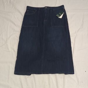 Polo by Ralph Lauren Dark Blue Pencil Skirt